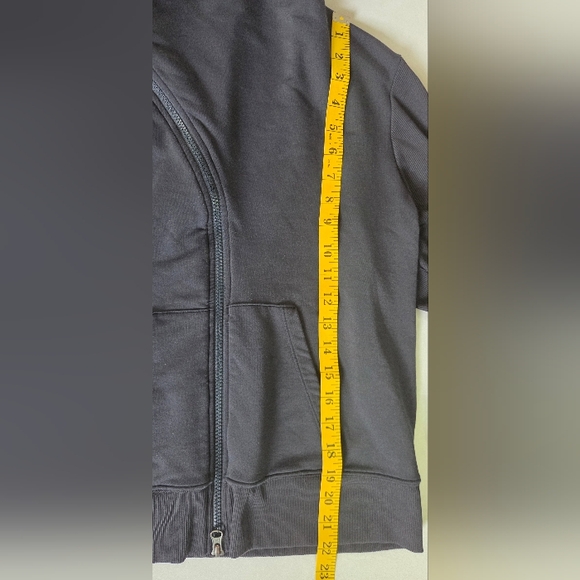 Athleta Women's Malabar Zip Up Hooded Jacket Navy Blue Size Large Pockets - Picture 6 of 11